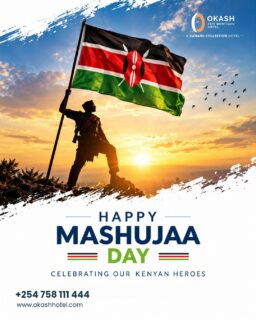 🇰🇪 This Mashujaa Day, we celebrate the spirit that makes Kenya feel like home.

At @okashhotelkenya  we’re proud to be part of a nation shaped by courage, enriched by diverse cultures and strengthened by the people who move it forward every day.

To the heroes who paved the way, and to every Kenyan working towards a better tomorrow — today, we celebrate you.

Happy Mashujaa Day from all of us at Okash City Boutique Hotel. ❤️💚🖤
.
.
#MashujaaDay #MashujaaDay2026 #KenyaAtHeart #KenyanPride #OkashCityBoutiqueHotel #Kenya #ProudToBeKenyan