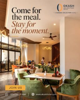 Come for the meal. Stay for the moment. โจ๐ฝ๏ธ
From relaxed lunches to dinners that turn into long conversations, Flavours Restaurant is where good food and good company come together.
Make your next catch-up a date at Flavours. โค๏ธ
๐ฒ Reserve your table today!
Call: +254 758 111 444 ๐ www.okashhotel.com
.
.
#FlavoursRestaurant #OkashCityBoutiqueHotel #NairobiRestaurants #NairobiDining #NairobiFoodies #WhereToEatInNairobi #NairobiEats #ReserveYourTable