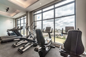 well-equipped health club